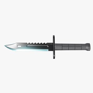 M-9 Knife - Low-Poly Game Asset