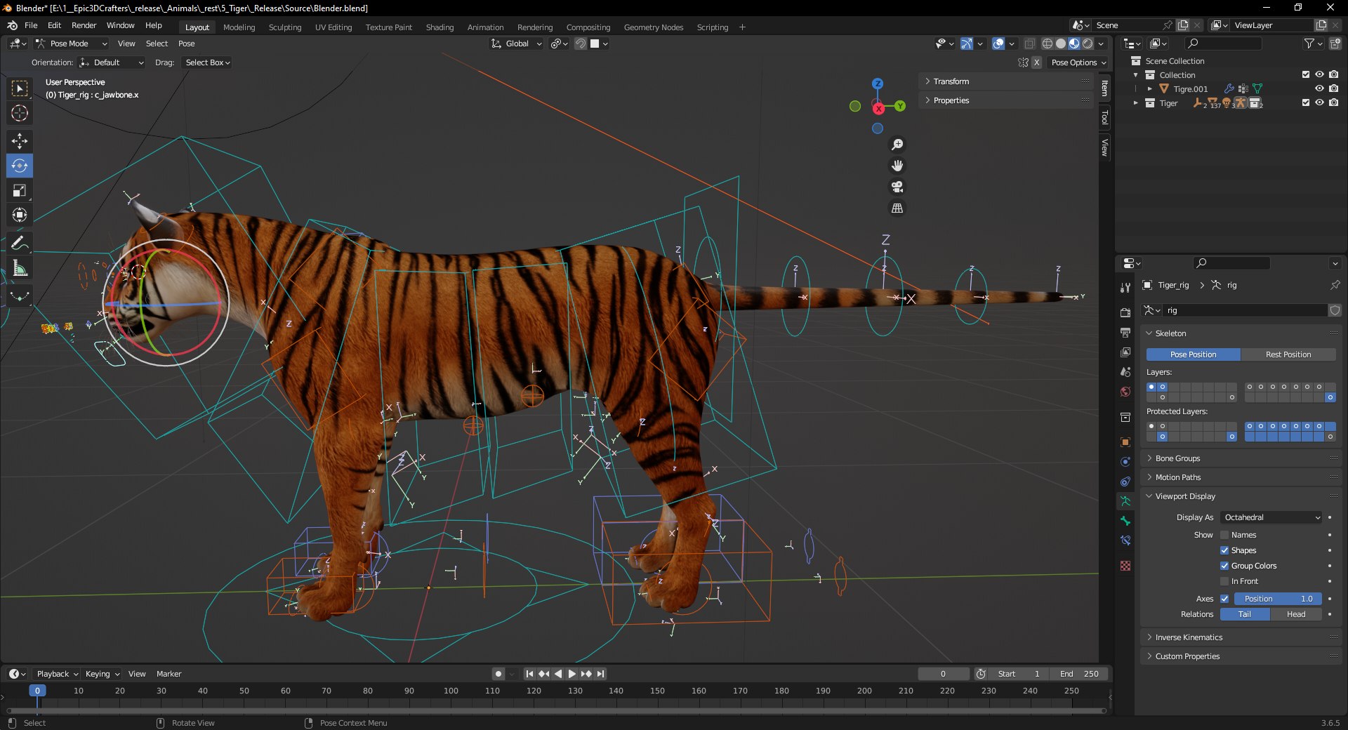 3D Model Tiger S Majesty Regal 3D Tiger Low-poly 3D Model - TurboSquid ...