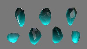 3D crystal rock
