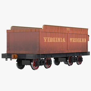 Old Coal Car 3D Model