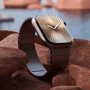 Apple Smartwatch 10 Slate Titanium Display On
