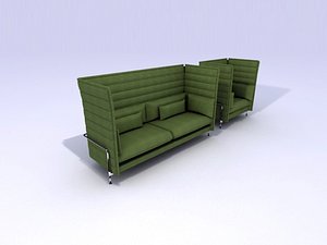3d alcove sofa