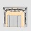 Fireplace with screen
