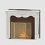 Fireplace with screen