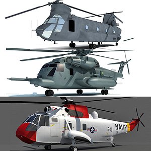 aircraft chinook helicopter 3d max