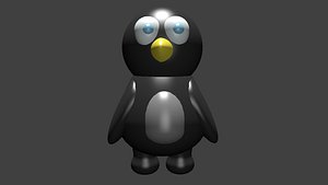 3dsmax cute penguin