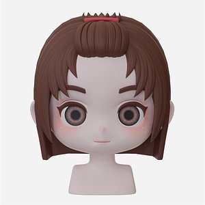 3D Female Hair Style 20 model