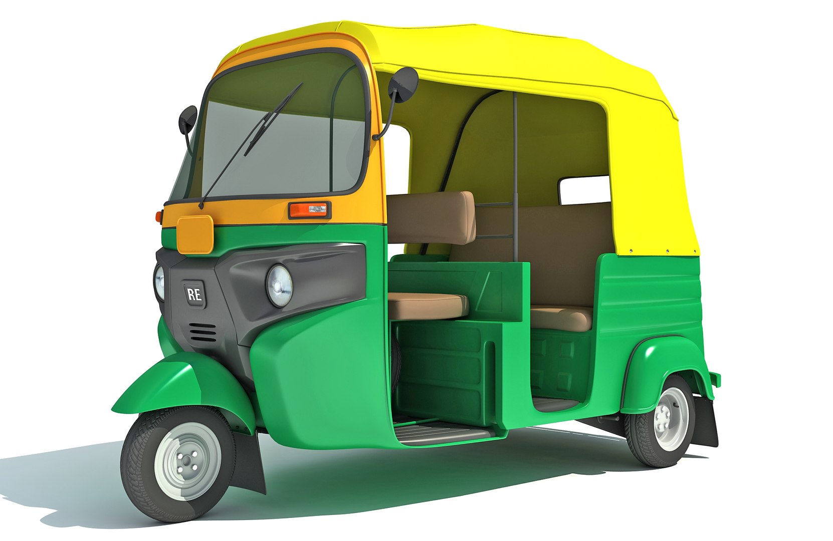 3D bajaj auto rickshaw tuktuk model TurboSquid 1424739
