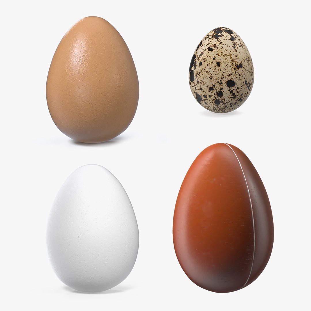 Eggs Collection 2 3D model preview