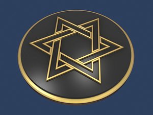 star david medallion 3D model
