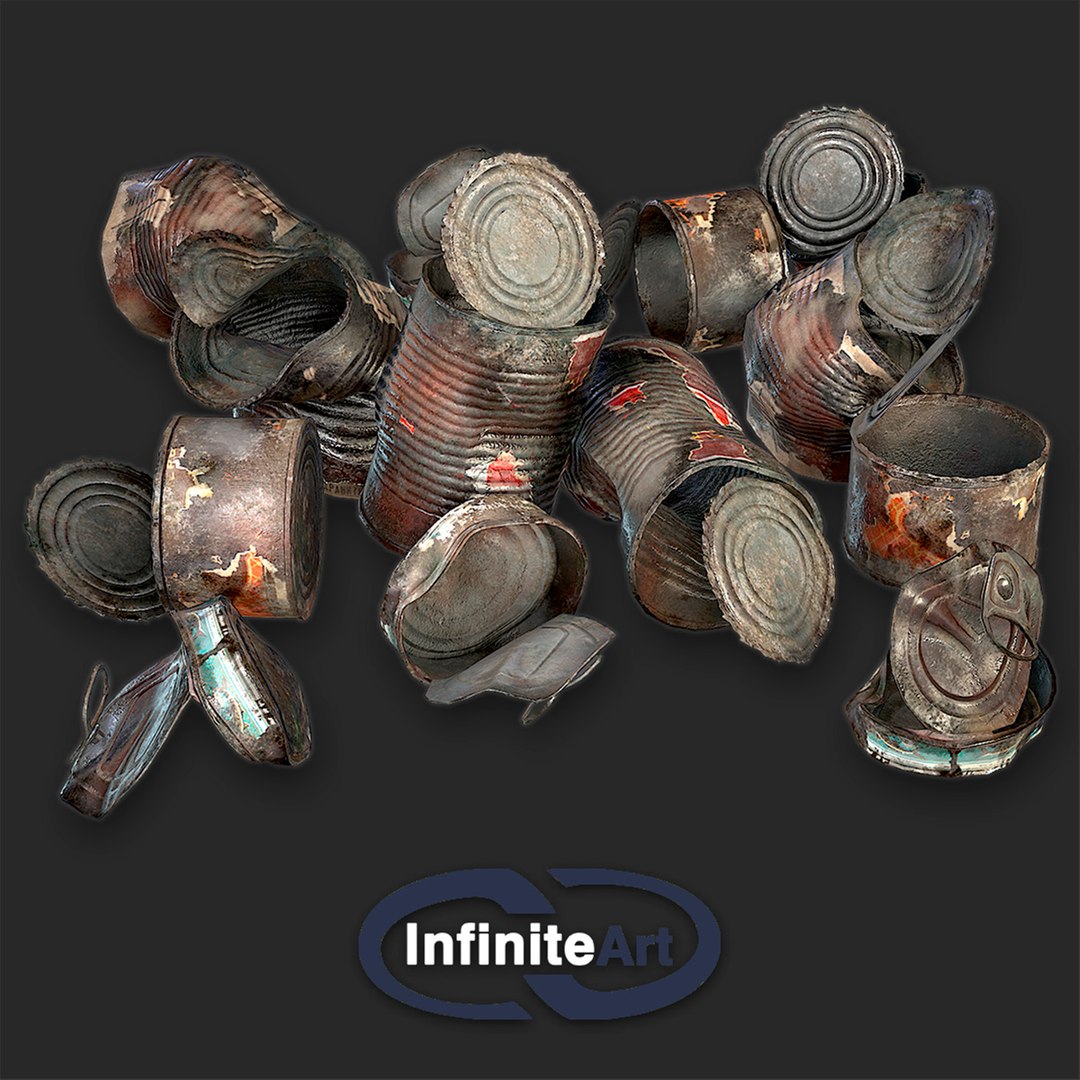 Tin cans 3D model https://p.turbosquid.com/ts-thumb/nV/B5wXHC/Qu/artst_preview1.1_1200/jpg/1631277698/1920x1080/fit_q87/04e6428bd5b8f14a4788387fc7d0758016c4e56c/artst_preview1.1_1200.jpg