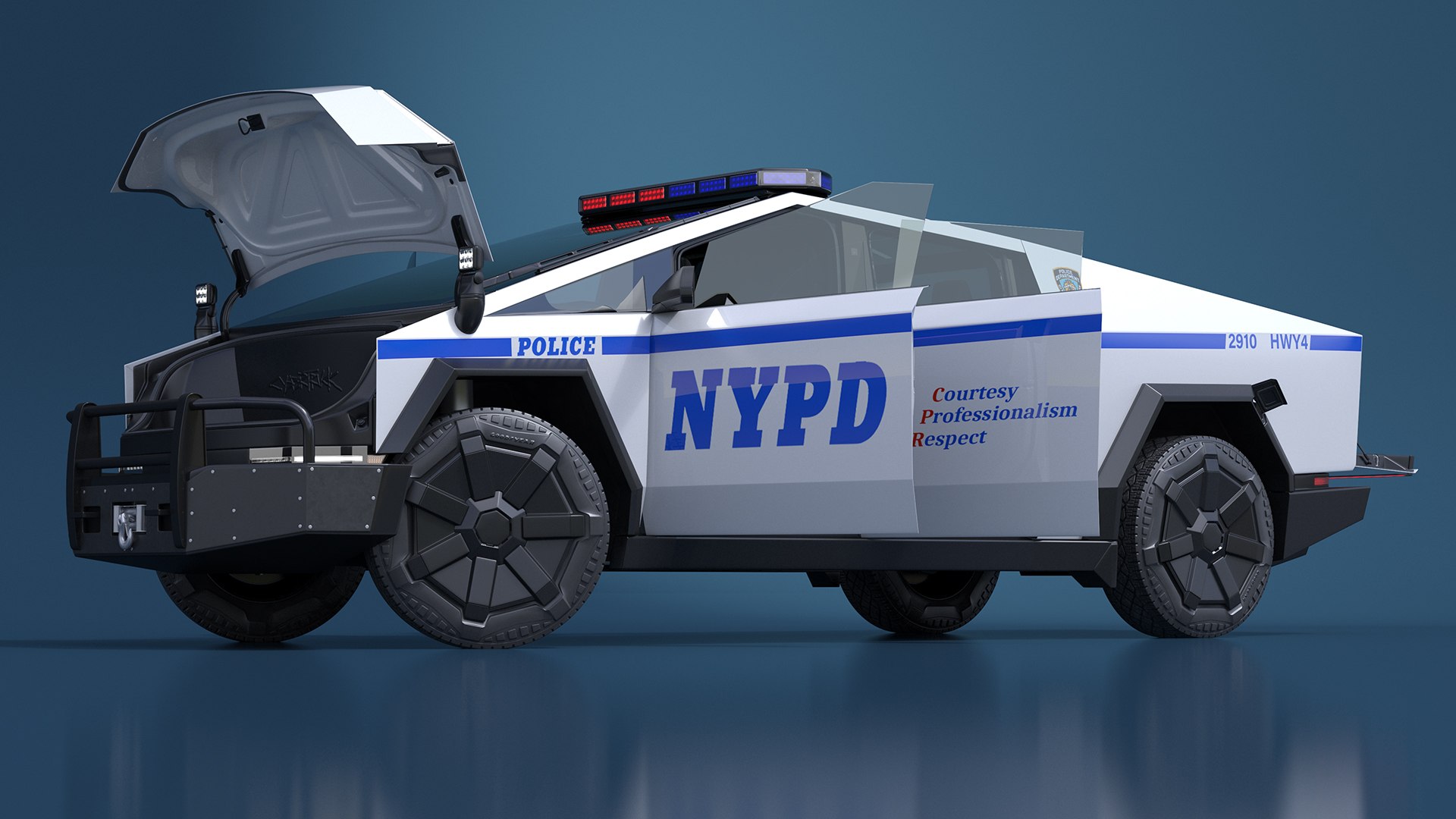 3D model Tesla Cybertruck NYPD Rigged for Cinema 4D https://p.turbosquid.com/ts-thumb/nV/CGmq1d/d9/teslacybertrucknypdriggedforcinema4dmb3dmodel010/jpg/1727231391/1920x1080/fit_q87/2ae7f67853900f973f58d976975732aa3638bf2e/teslacybertrucknypdriggedforcinema4dmb3dmodel010.jpg