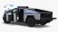 Tesla Cybertruck NYPD, приспособленный для Cinema 4D