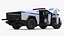 Tesla Cybertruck NYPD, приспособленный для Cinema 4D