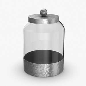 3D glass food canisters -