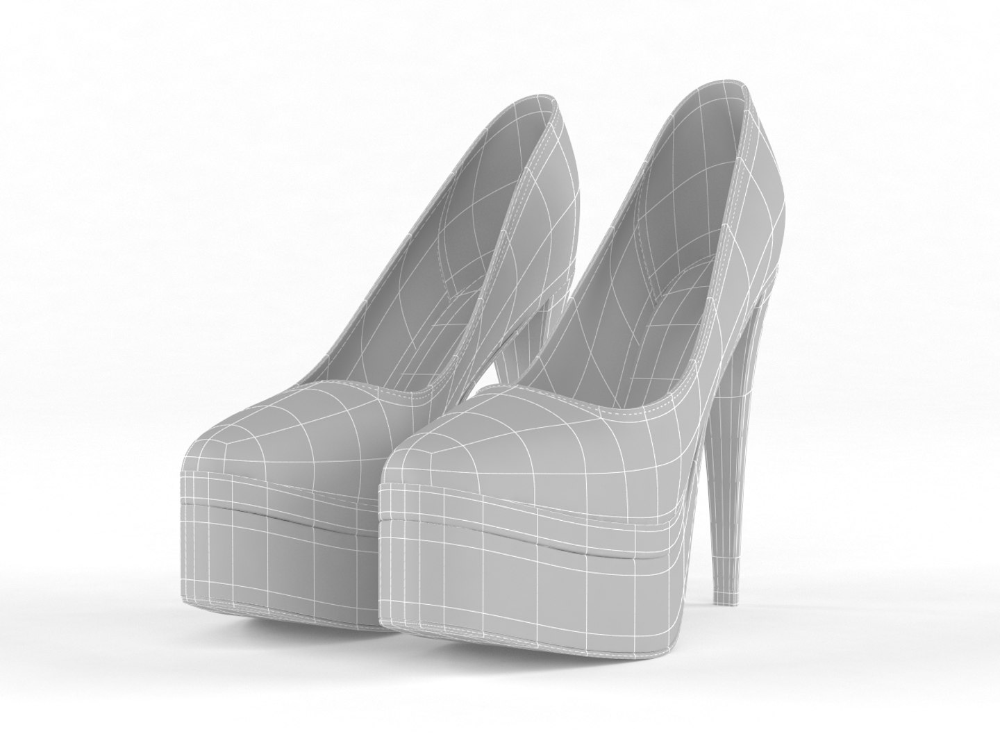 Realistic heels women shoes 3D model - TurboSquid 1515411