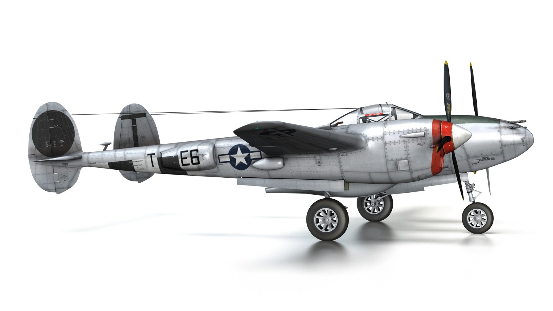Lockheed lightning - vivacious 3D model - TurboSquid 1708451