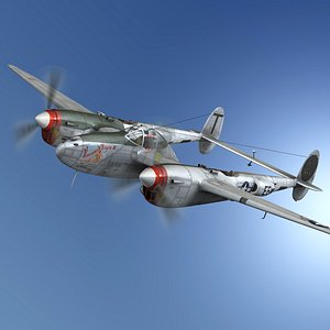 lockheed lightning - vivacious 3D model