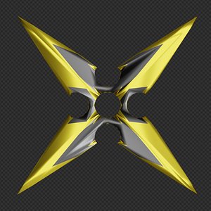 Shuriken Set 1- Black, Gold, Silver