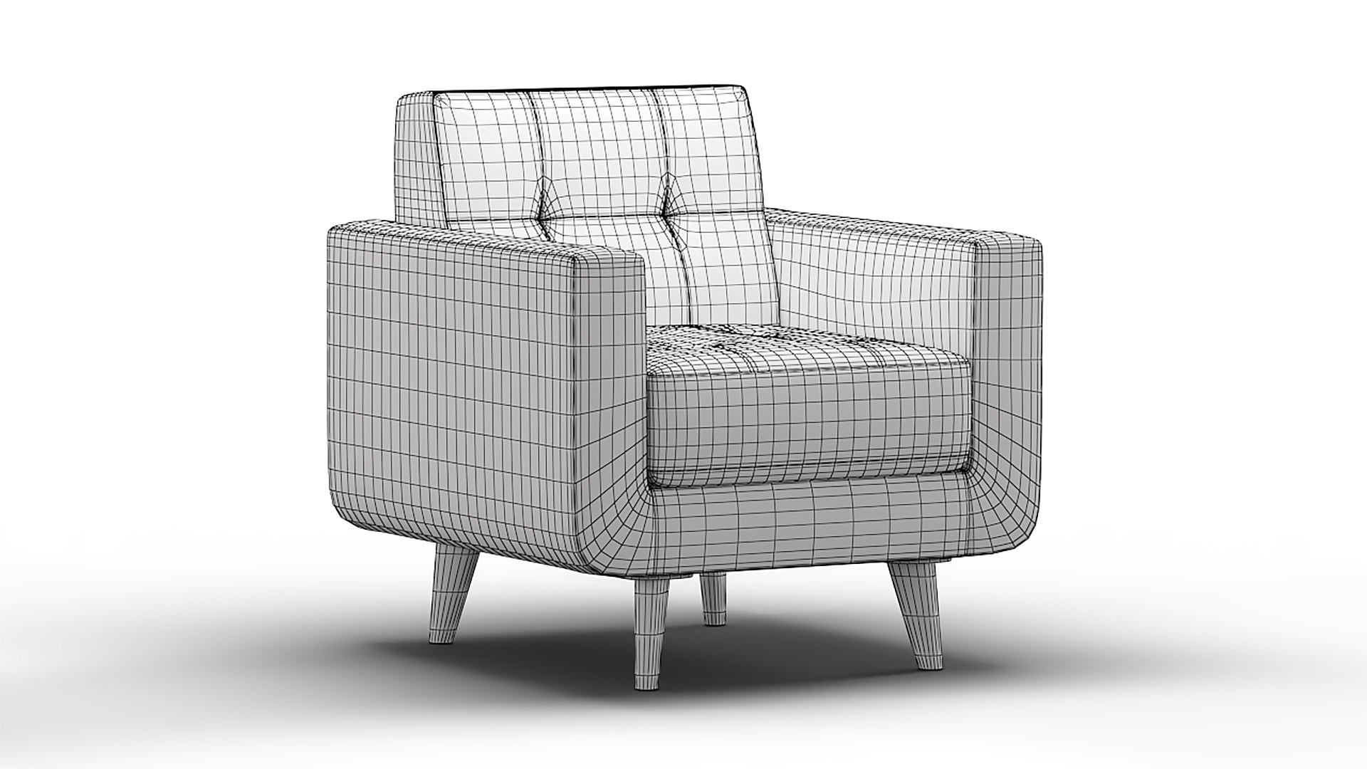 3D Modern Accent Arm Lounge Chair TurboSquid 2174234