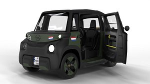 Opel Rocks-e 2020 Dutch Army 3d model HQ interior 3D model