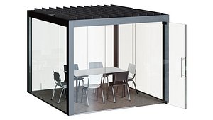 3D Office cubicle Connection Rooms