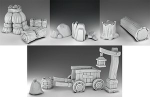 3D Farm decor Set Part 2 model