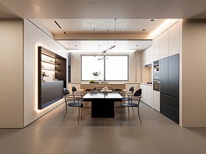 Modern kitchen model