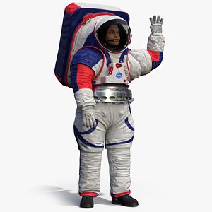 Spacesuit NASA Astronaut xEMU Greetings Pose