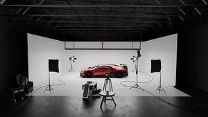 3D Light studio model