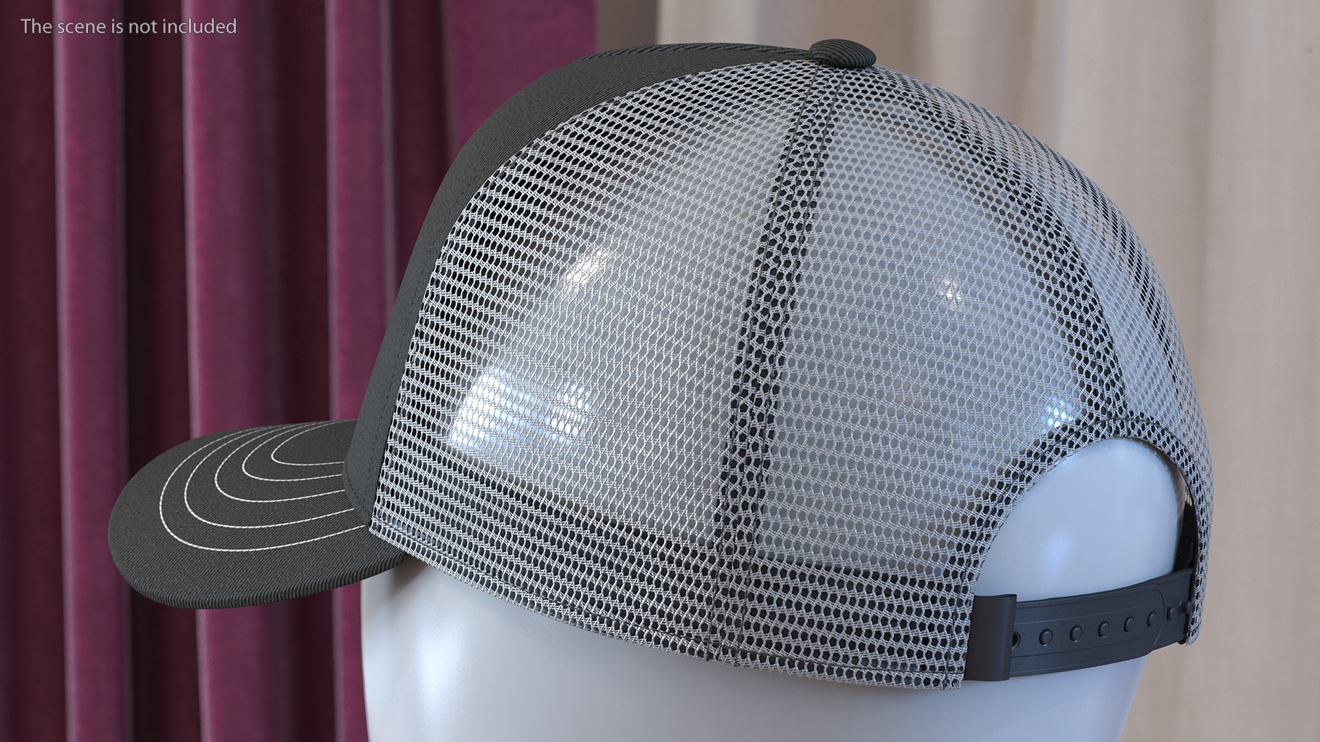 Trucker Hat Grey 3D https://p.turbosquid.com/ts-thumb/nV/bK9dwt/Ez/truckerhatgreyvray3dmodel005/jpg/1627856389/1920x1080/fit_q87/59dd5ba3ee61aba52a191860a2e7d144a705adfa/truckerhatgreyvray3dmodel005.jpg