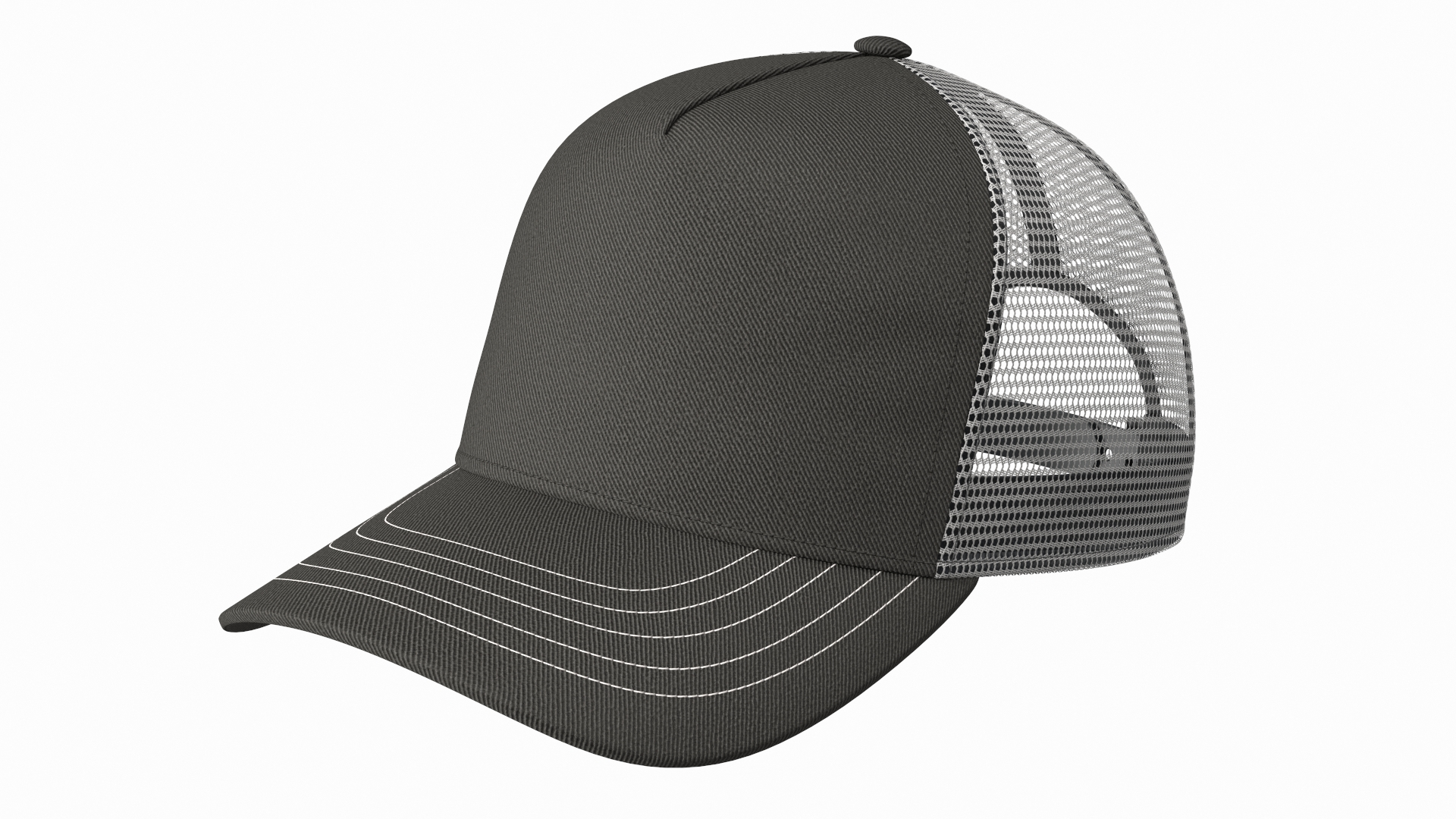 Trucker Hat Grey 3D - TurboSquid 1768867