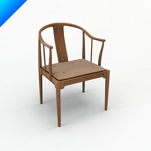 hans wegner china chair design 3d 3ds