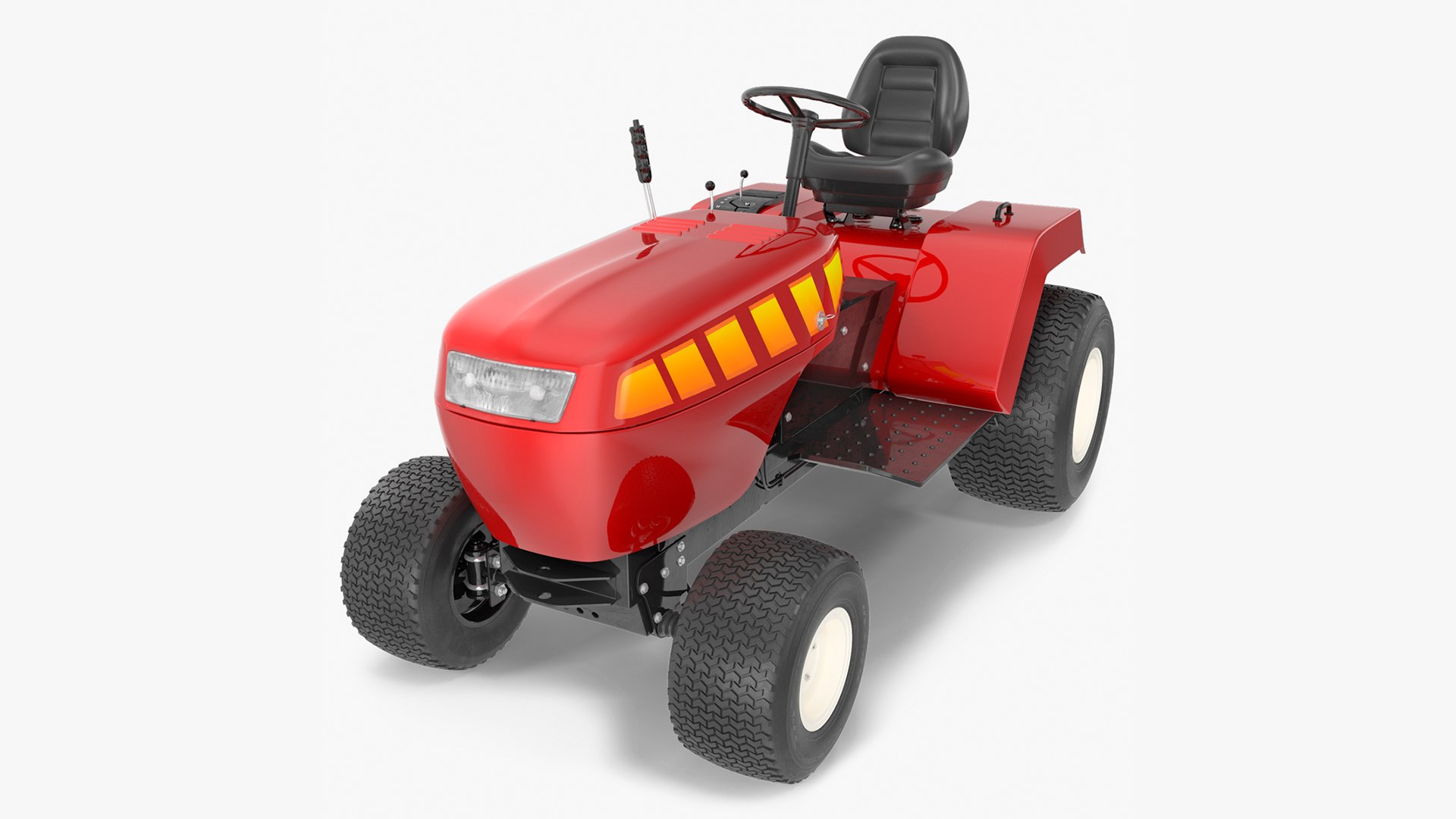 Mini Tractor 3D model preview