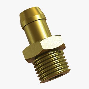 3D model INPUT NIPPLE HEXA 17