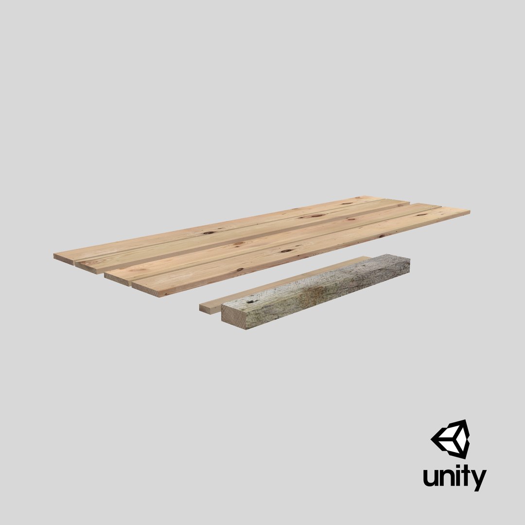 3D Wooden Boards And Beams PBR - TurboSquid 2185209