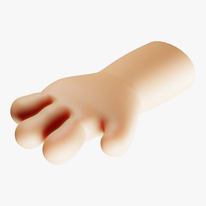 3D Cartoon Hand Baby - Blender - Low Poly