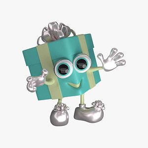 Cartoon Chrismas Present 3D model