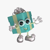 Cartoon Chrismas Present
