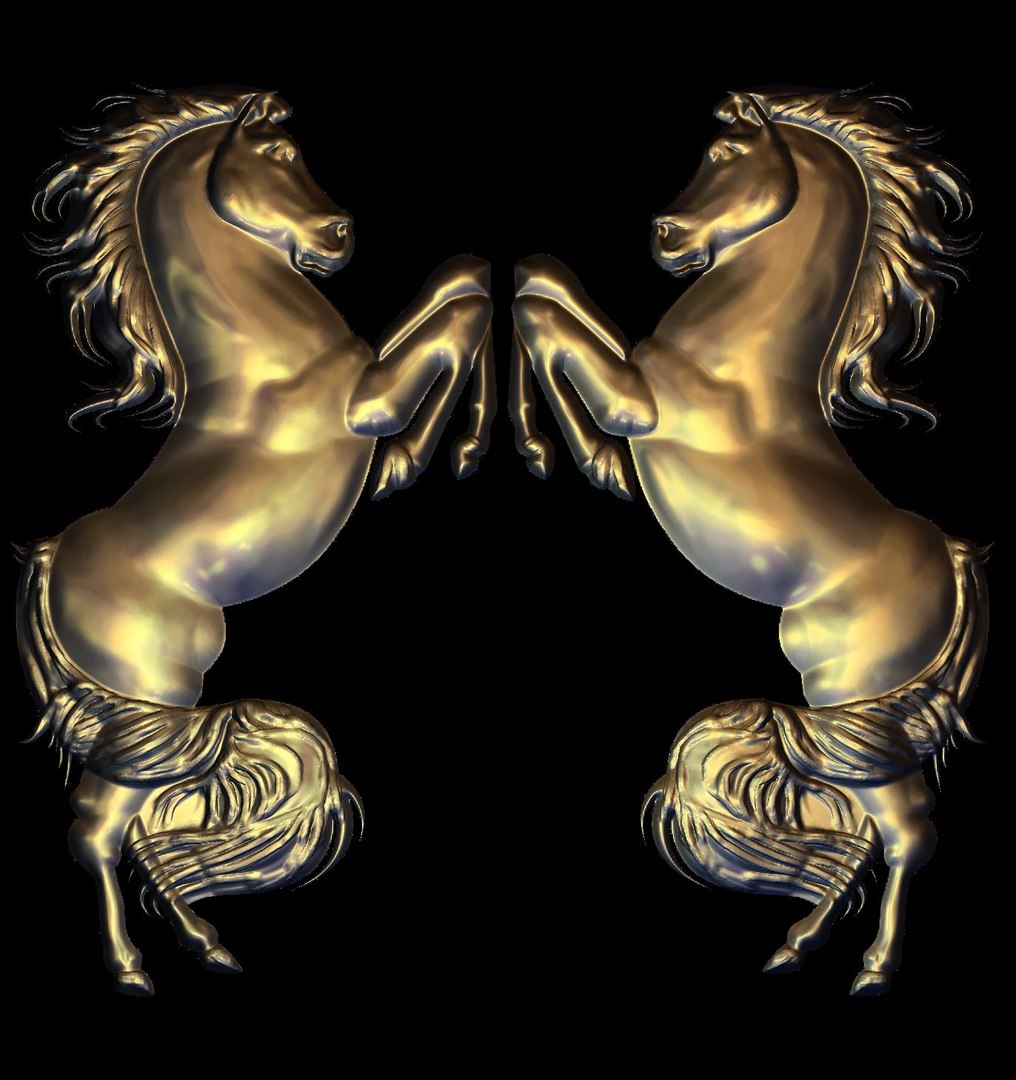 Horse Rearing Stl Cnc Model - TurboSquid 1252400