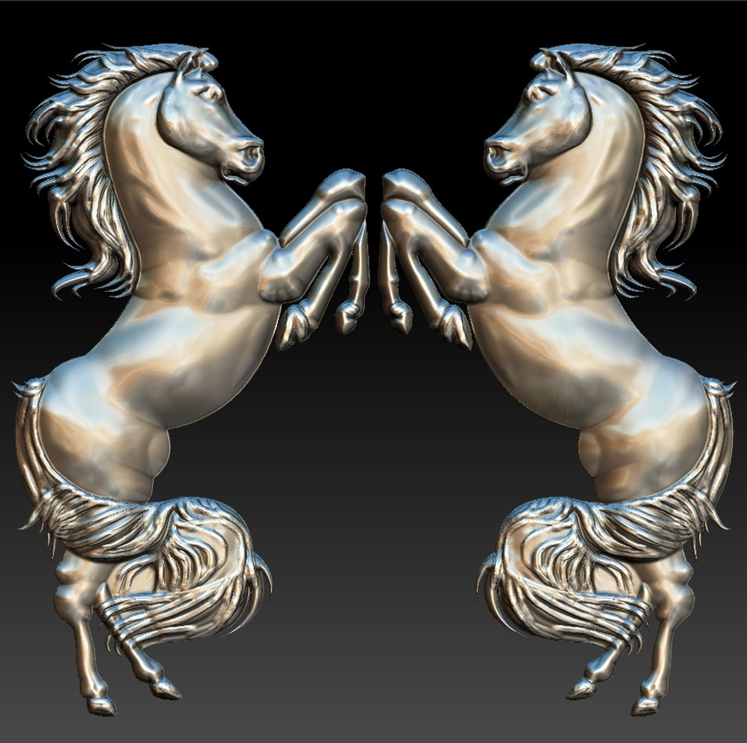 Horse Rearing Stl Cnc Model - TurboSquid 1252400