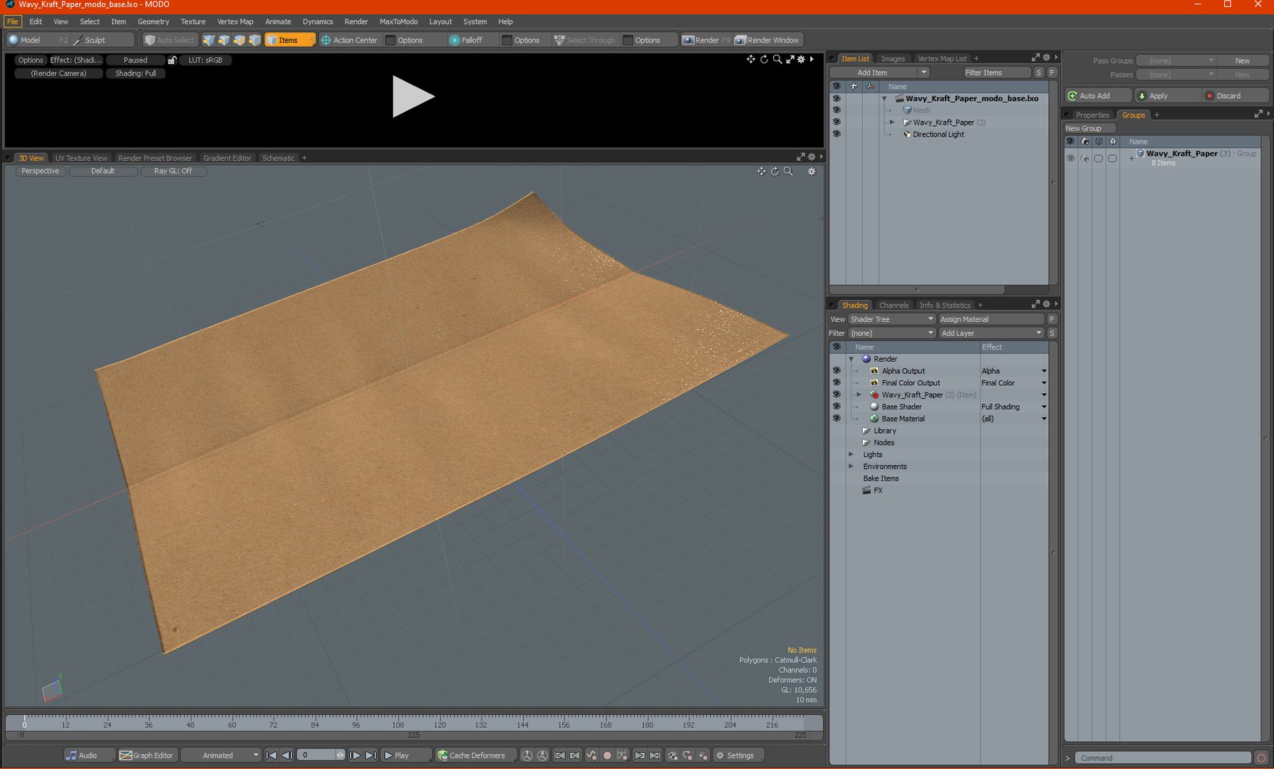 3D Wavy Kraft Paper - TurboSquid 1994231
