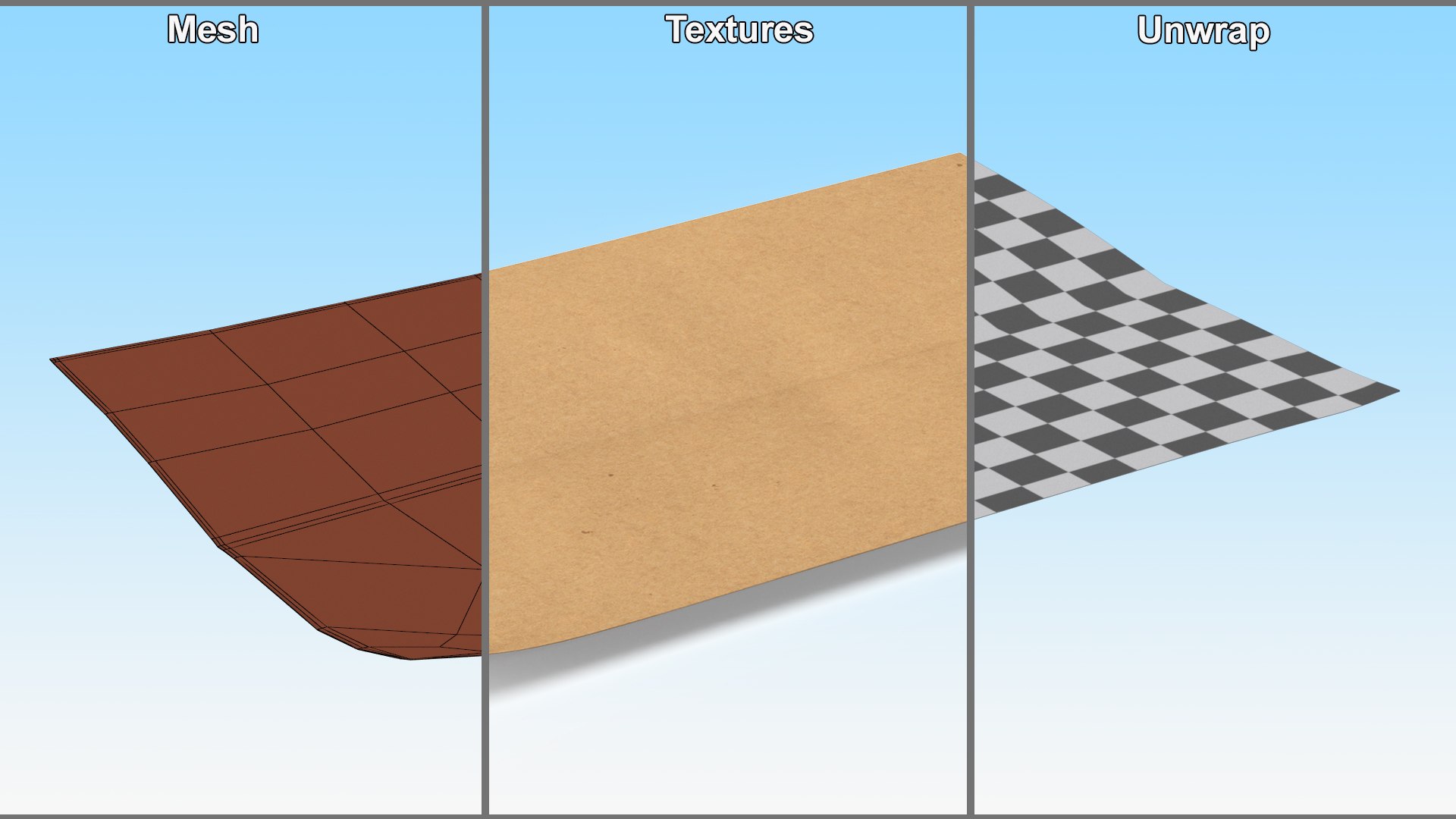 3D Wavy Kraft Paper - TurboSquid 1994231