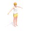 Boat Pose Yoga Exercise Woman Animation