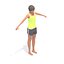 Boat Pose Yoga Exercise Woman Animation