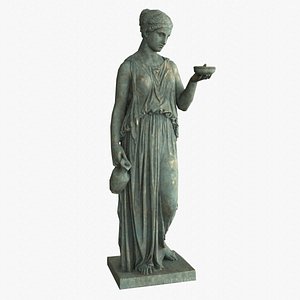 Hebe Statue - Bronze 3D model