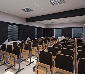 3D model office seating