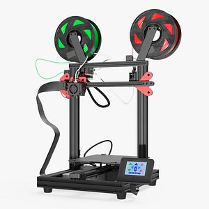 3D ABC Plastic 3D Printer Rigged for Maya