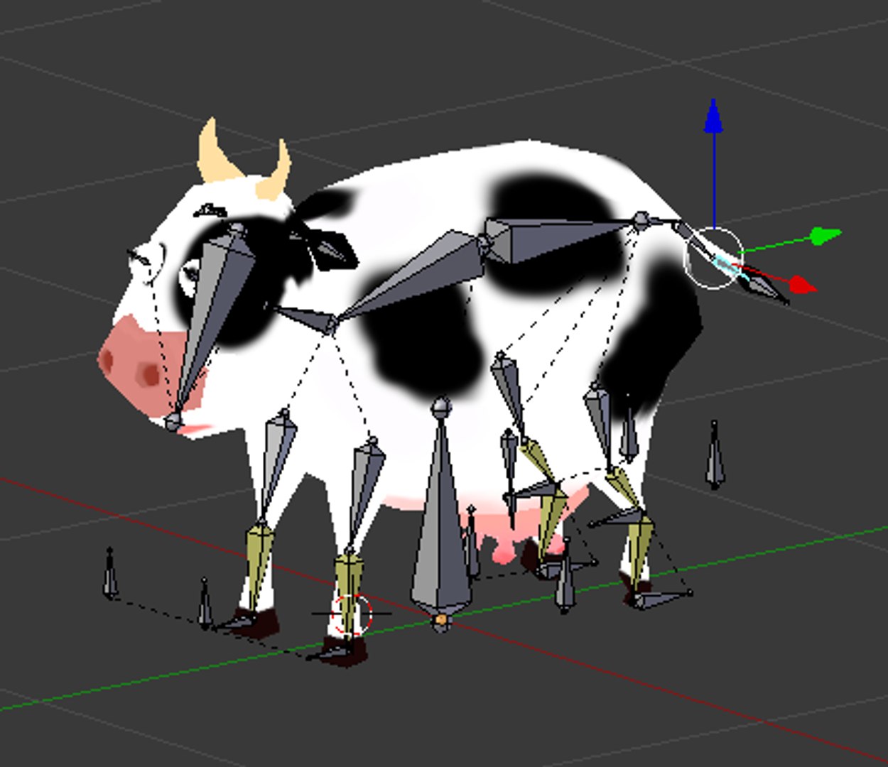 3D Cow Rigged - TurboSquid 1161056