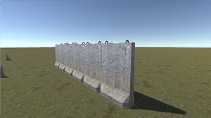 3D T-WALL barrier army pack